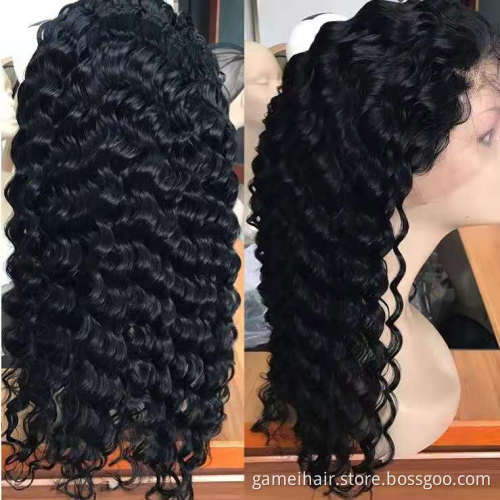 Cheap Wholesale 100% Natural HD Full Lace Human Hair Wig Raw Unprocessed Brazilian human hair Glueless 13x4 13x6 Lace Front Wig